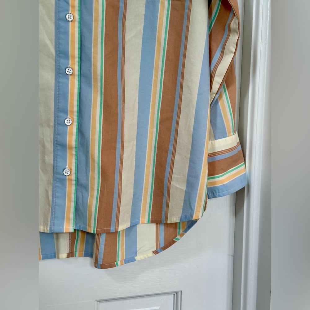 Uo Neutral Striped Button Down - image 6